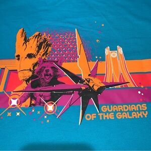 Marvel Guardians of the Galaxy Blue Graphic Top